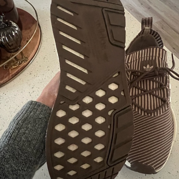 Adidas Earth Strata Taupe and Cream Athletic Shoes - Picture 5 of 5